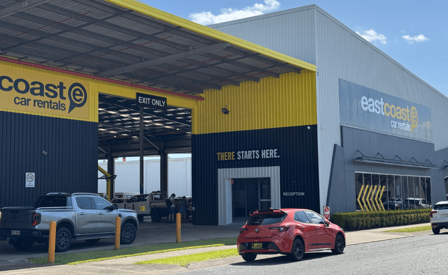 Brisbane airport car rental depot