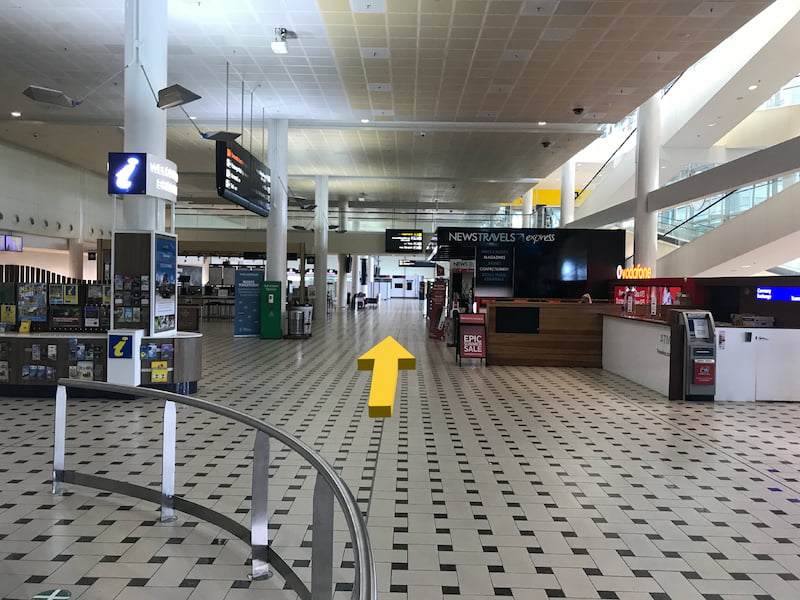 Brisbane Airport Free Shuttle Bus Pickup Instructions International