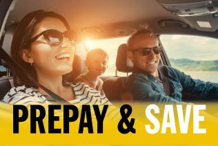 PrePAy & SAVE with East Coast Car Rentals