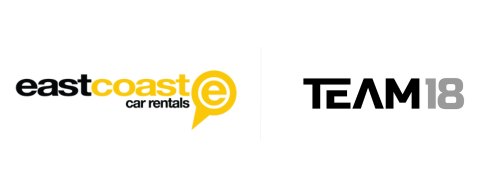 Team 18 & East Coast Car Rentals Logos Partnership