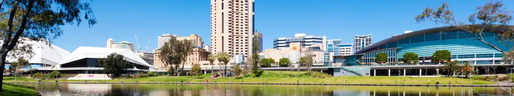 Adelaide City with Torrens River