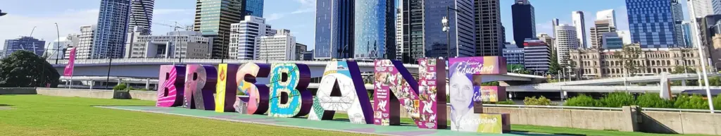 Brisbane City with Sign