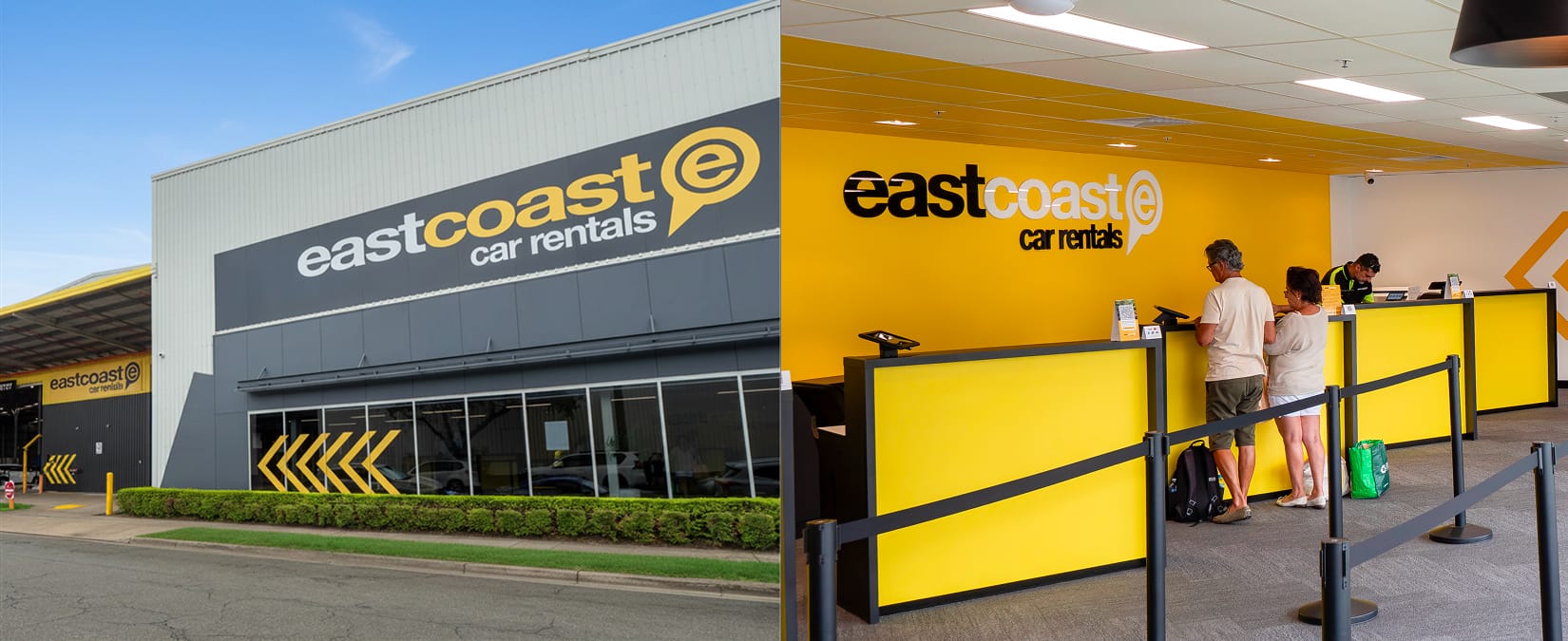 East Coast Car Rentals depot at Brisbane Airport
